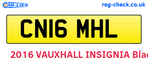 CN16MHL are the vehicle registration plates.