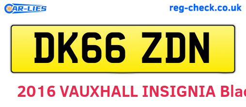 DK66ZDN are the vehicle registration plates.