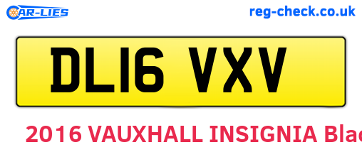 DL16VXV are the vehicle registration plates.