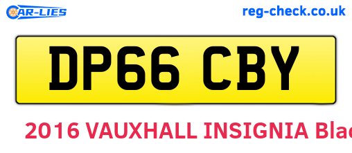 DP66CBY are the vehicle registration plates.