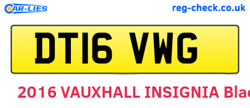 DT16VWG are the vehicle registration plates.