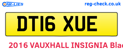 DT16XUE are the vehicle registration plates.