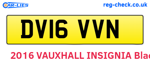DV16VVN are the vehicle registration plates.