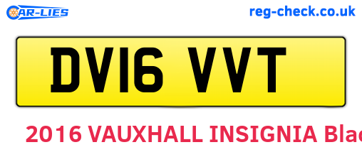 DV16VVT are the vehicle registration plates.