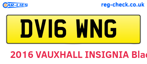 DV16WNG are the vehicle registration plates.