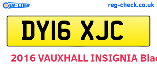 DY16XJC are the vehicle registration plates.