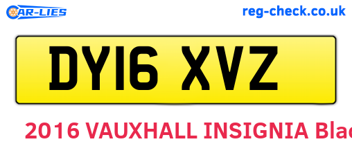 DY16XVZ are the vehicle registration plates.