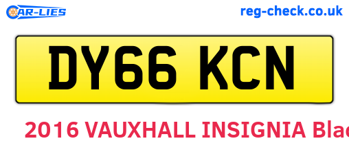 DY66KCN are the vehicle registration plates.