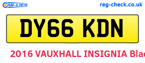 DY66KDN are the vehicle registration plates.