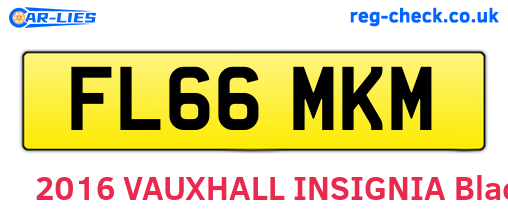 FL66MKM are the vehicle registration plates.