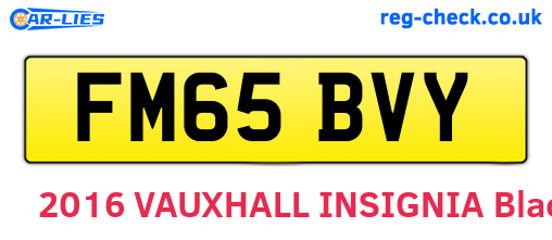 FM65BVY are the vehicle registration plates.