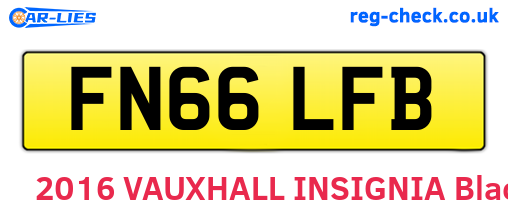 FN66LFB are the vehicle registration plates.