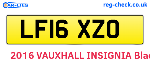 LF16XZO are the vehicle registration plates.
