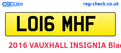 LO16MHF are the vehicle registration plates.