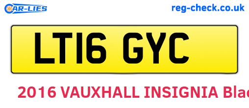 LT16GYC are the vehicle registration plates.