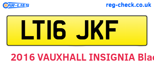 LT16JKF are the vehicle registration plates.