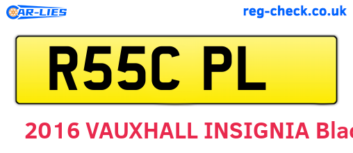 R55CPL are the vehicle registration plates.