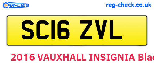 SC16ZVL are the vehicle registration plates.