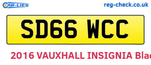 SD66WCC are the vehicle registration plates.