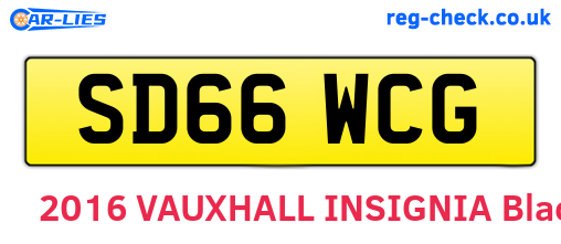 SD66WCG are the vehicle registration plates.