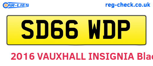 SD66WDP are the vehicle registration plates.