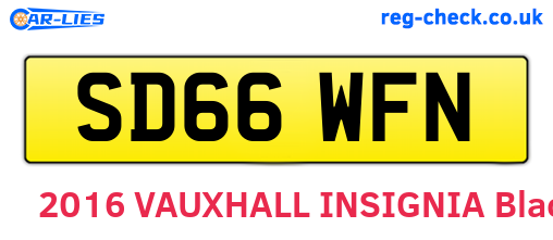 SD66WFN are the vehicle registration plates.