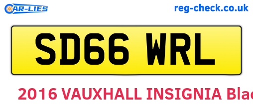 SD66WRL are the vehicle registration plates.