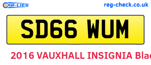 SD66WUM are the vehicle registration plates.