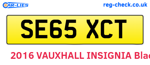 SE65XCT are the vehicle registration plates.