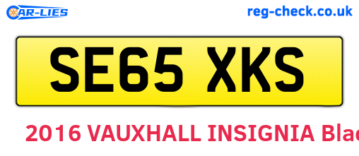 SE65XKS are the vehicle registration plates.