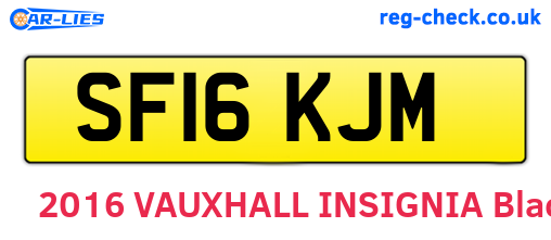 SF16KJM are the vehicle registration plates.