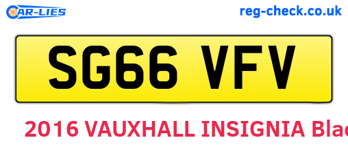 SG66VFV are the vehicle registration plates.