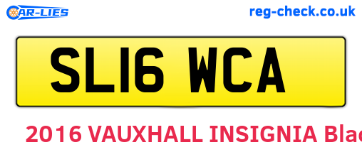 SL16WCA are the vehicle registration plates.