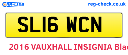 SL16WCN are the vehicle registration plates.