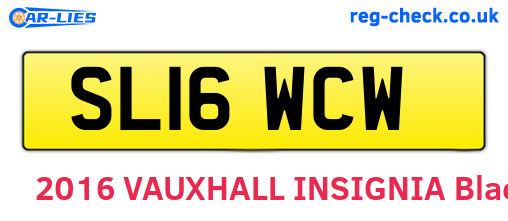 SL16WCW are the vehicle registration plates.