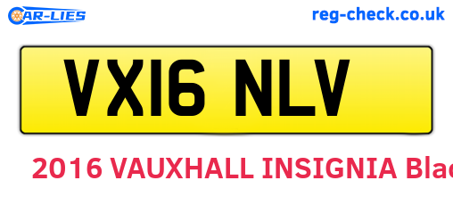 VX16NLV are the vehicle registration plates.