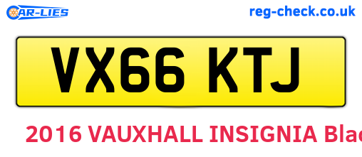 VX66KTJ are the vehicle registration plates.