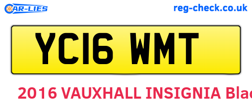 YC16WMT are the vehicle registration plates.