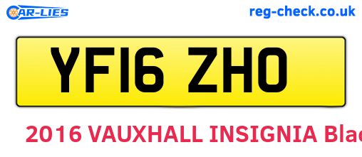 YF16ZHO are the vehicle registration plates.
