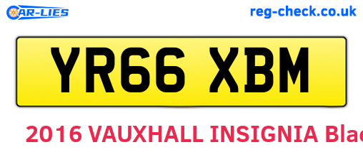 YR66XBM are the vehicle registration plates.