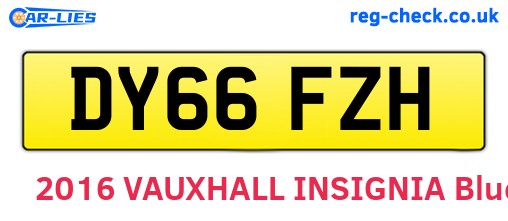 DY66FZH are the vehicle registration plates.
