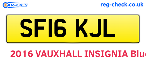 SF16KJL are the vehicle registration plates.