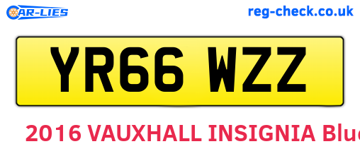 YR66WZZ are the vehicle registration plates.