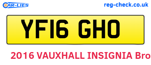 YF16GHO are the vehicle registration plates.