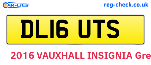 DL16UTS are the vehicle registration plates.
