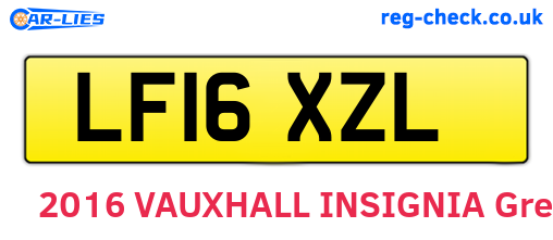 LF16XZL are the vehicle registration plates.