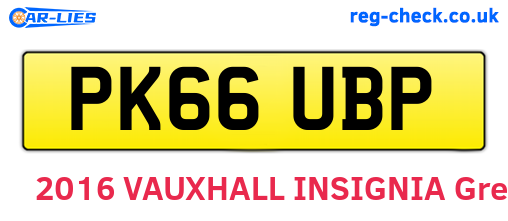 PK66UBP are the vehicle registration plates.