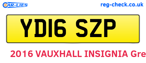 YD16SZP are the vehicle registration plates.