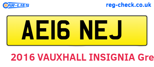 AE16NEJ are the vehicle registration plates.