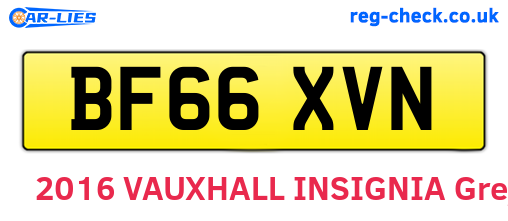 BF66XVN are the vehicle registration plates.